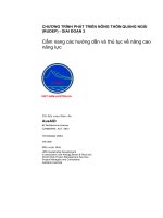 cẩm nang các hướng dẫn và thủ tục về nâng cao năng lực