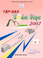 tập san toán học 2007