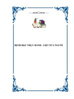 KHÁM LIỆT NỬA NGƯỜI