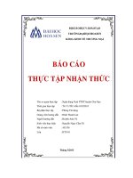 Báo cáo thực tập nhận thức tại ngân hàng nông nghiệp và  phát triển nông thôn huyện chợ gạo