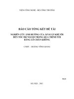 Nghiên cứu ảnh hưởng của áp suất khí tôi đến tốc độ nguội trong quá trình tôi bằng lò chân không
