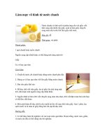 Làm mực vô hình từ nước chanh