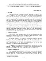 ĐA DANG SINH HỌC VIỆT NAM
