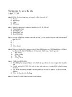 Trắc nghiệm Hệ cơ sở dữ liệu