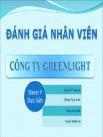 thuyết trình đánh giá nhân viên công ty green light