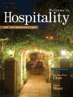 Welcome to hospitality   an introduction