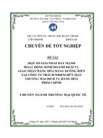 một số giải pháp đẩy mạnh hoạt động kinh doanh dịch vụ giao nhận hàng hóa bằng đường biển tại công ty tnhh thương mại dịch vụ hàng hóa phim chính