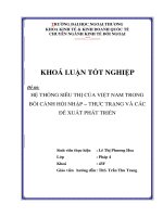 Hệ thống siêu thị của việt nam trong bối cảnh hội nhập   thực trạng và các đề xuất phát triển