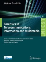 forensics in telecommunications, information and multimedia 