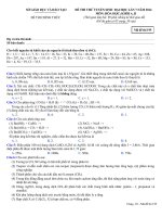 ĐỀ THI THỬ đại học lần 7