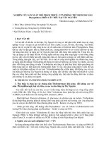 NGHIÊN cứu sản XUẤT CHẾ PHẨM TRICÔ