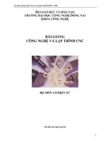 Bài giảng công nghệ và lập trình CNC