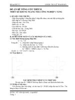 thiết kế khung ngang nhà công nghiệp 1 tầng