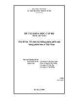 Tổ chức và quản ly hệ thống phân phối mặt hàng thép xây dựng ở việt nam