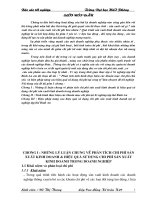 phân tích tình hình thực hiện các khoản mục chi phí chủ yếu và biện pháp nâng cao hiệu quả sử dụng chi phí tại xí nghiệp tập thể bình an