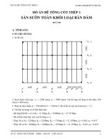 ĐỒ án bê TÔNG 1  - Trần Chí Thành