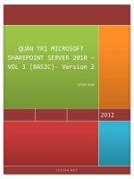 Quản trị Microsoft Sharepoint Server 2010 Vol1