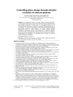 controlling phase change through ultrafast excitation of coherent phonons