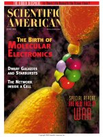 scientific american   -  2000 06  -  the birth of molecular electronics