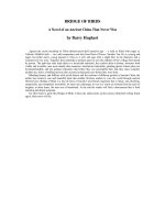 bridge of birds a novel of an ancient china that never was