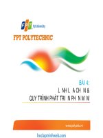 bài 4 lệnh lựa chọn và quy trình phát triển phần mềm