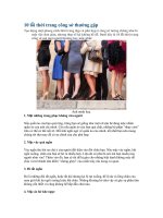 10 lỗi thời trang công sở thường gặp