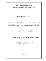 nâng cao hiệu quả hoạt động kinh doanh của công ty cổ phần chứng khoán sài gòn