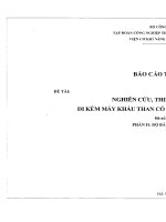 Nghiên cứu thiết kế máng cào đi kèm máy khấu than có công suất đến 250 tấn/h-bộ bản vẽ thiết kế