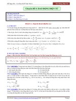 Chinh phục dao động điện từ trong đề  thi đại học