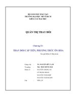bài dịch thay đổi cấp tiến, phương thức ôn hòa