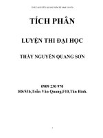 TÍCH PHÂN luyện thi đại học