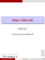 Introduction tài liệu matlap - DH Bách Khoa HN