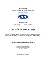 thực trạng và giải pháp hoàn thiện quy trình nhập khẩu nguyên liệu của công ty dệt may thành công