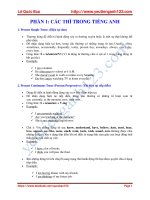 luyên thi  đại học môn anh