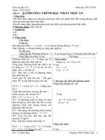 Giáo án đại số 8 học kì II