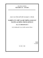 Nghiên cứu chế tạo hệ thống tự động giám sát người lao động trong hầm