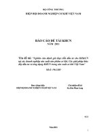 Nghiên cứu đánh giá thực tiễn đầu tư cho KHCN tại các doanh nghiệp sản xuất sản phẩm cơ khí  các giải pháp thúc đẩy đầu tư và ứng dụng KHCN trong sản xuất cơ khí việt nam