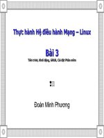 Thực hành Hệ điều hành Mạng - Linux - Bài 3 Tiến trình, Khởi động, GRUB, 