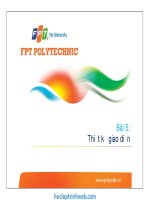 bài 5 thiết kế giao diện