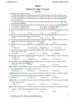 Trắc nghiệm tổng hợp Vật lý 12