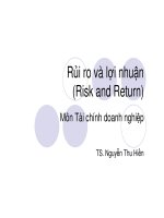 bài giảng tài chính doanh nghiệp