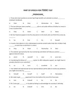 Bài tập từ loại về danh đại từ TOEIC