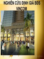 Báo cáo nghiên cứu định giá bất động sản VINCOM