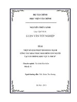 Một số biện pháp nhằm đẩy mạnh công tác khai thác bảo hiểm con người tại văn phòng khu vực 5 - Pjico