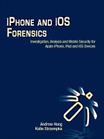 iphone and ios forensics investigation, analysis, and mobile security for apple iphone, ipad, and ios devices