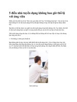 5 điều nhà tuyển dụng không bao giờ thổ lộ với ứng viên