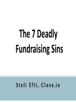 The 7 Deadly Fundraising Sins