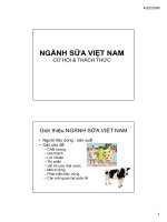 cơ hội thách thức sữa việt nam