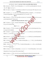 Bài tập luyện thi môn toán theo từng chuyên đề