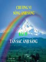 bài dạy tán sắc ánh sáng